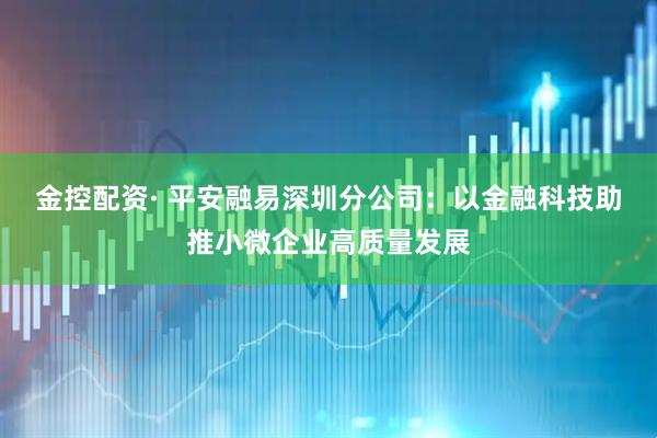 金控配资· 平安融易深圳分公司：以金融科技助推小微企业高质量发展